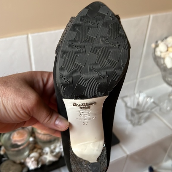 Ron White Suede sequin stilettos - Picture 5 of 6